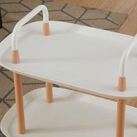 Mesa Auxiliar Lateral Madeira Carrinho Organizador Multiuso 2 Prateleiras Sacada Churrasqueira Sala - 7