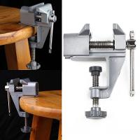 Morsa Bracadeira Torno Mini Bancada 35mm Base Fixa Ajustavel Portatil Compacto Aco Carbono - 3