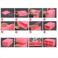 Kit Conjunto 6 Caixas Transparentes Modular Armazenamento Calçados Armario Organiza Closet Quarto - 5