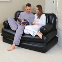 Sofa Cama Casal Inflavel 5 Em 1 Multifuncional Poltrona Dupla 300kg Reclinavel Sala Quarto Viagem - 6