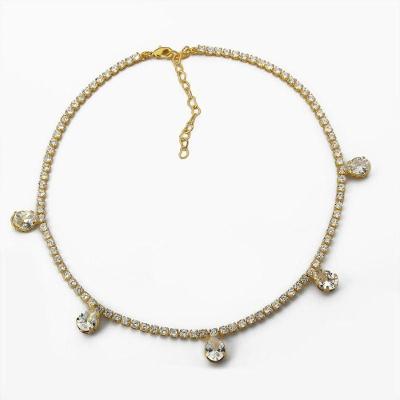 Colar Choker Festa Riviera Banhado A Ouro 18k