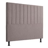 Cabeceira Estofada Bella Solteiro 90cm Linho Cinza - Shop Linho Castor - 1