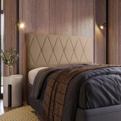 Cabeceira Realeza Casal 195cm Velveteen Marrom - Shop Das C Velveteen Rato