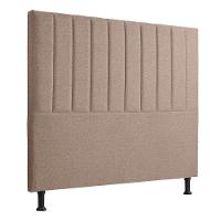 Cabeceira Estofada Bella Solteiro 90cm Linho Cinza - Shop Linho Creme - 1