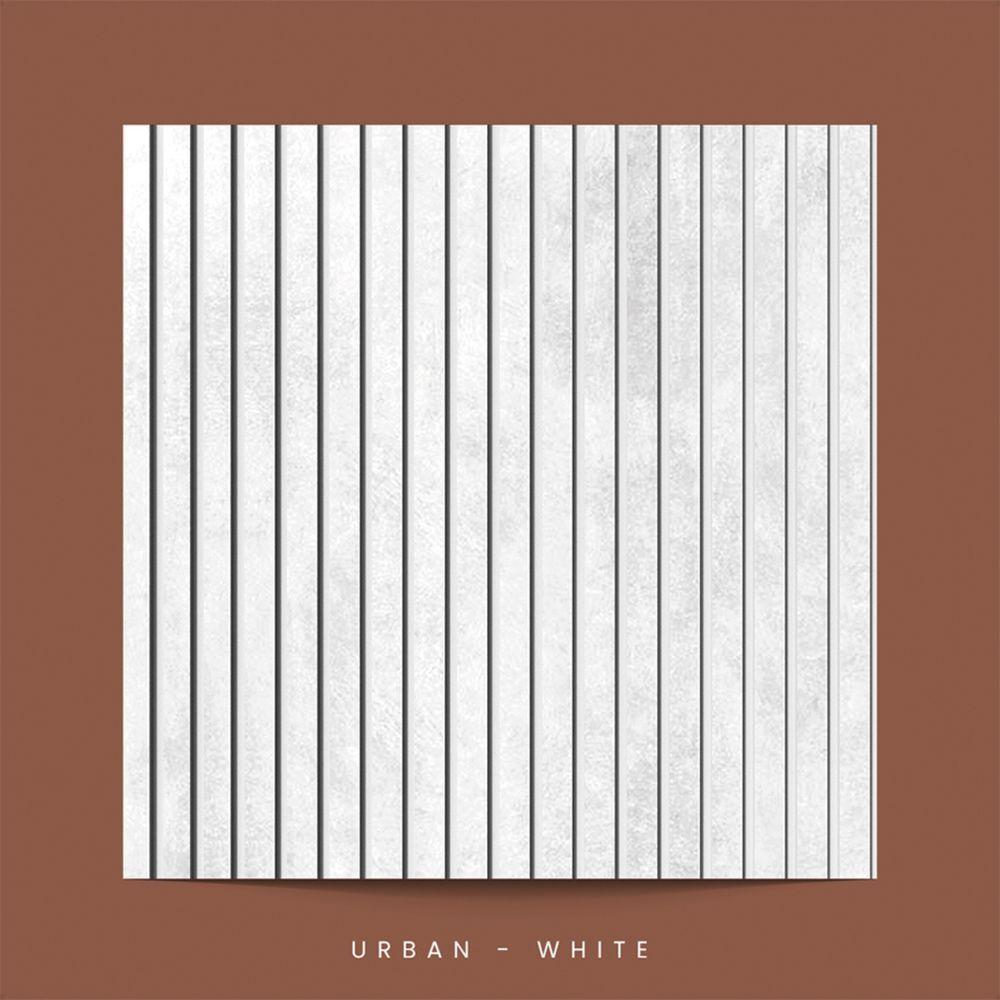 Painel Ripado De Eva Laminado Autocolante Flexível Rolo 10mt Linha Urban White Com Textura | Branco - 3