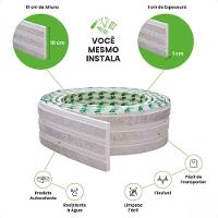 Painel Ripado De Eva Laminado Autocolante Flexível Rolo 10mt Linha Urban White Com Textura | Branco