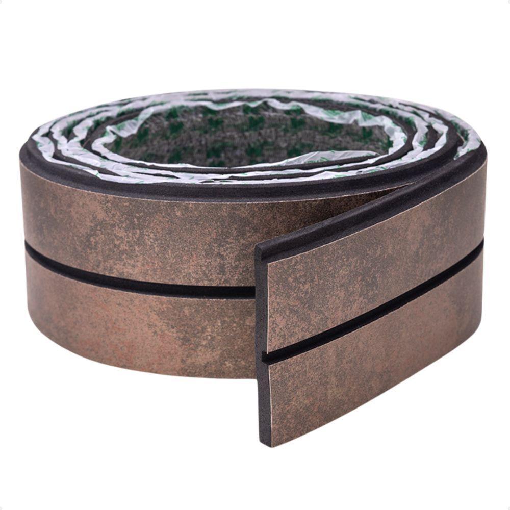 Painel Ripado De Eva Laminado Autocolante Flexível Rolo 10mt Linha Urban Plus Corten Com Textura Amadeirado - 1