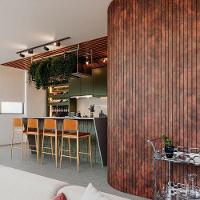 Painel Ripado De Eva Laminado Autocolante Flexível Rolo 10mt Linha Urban Plus Corten Com Textura Amadeirado - 2