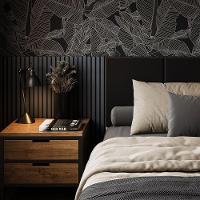 Painel Ripado De Eva Laminado Autocolante Flexível Rolo 10mt Linha Urban Blue Com Textura | Azul - 2