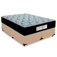 Cama Box Queen Bipartido Sintético + Colchão Molas Ensacadas Sereneprime Sonnolux 158x198x65 Bege - 1