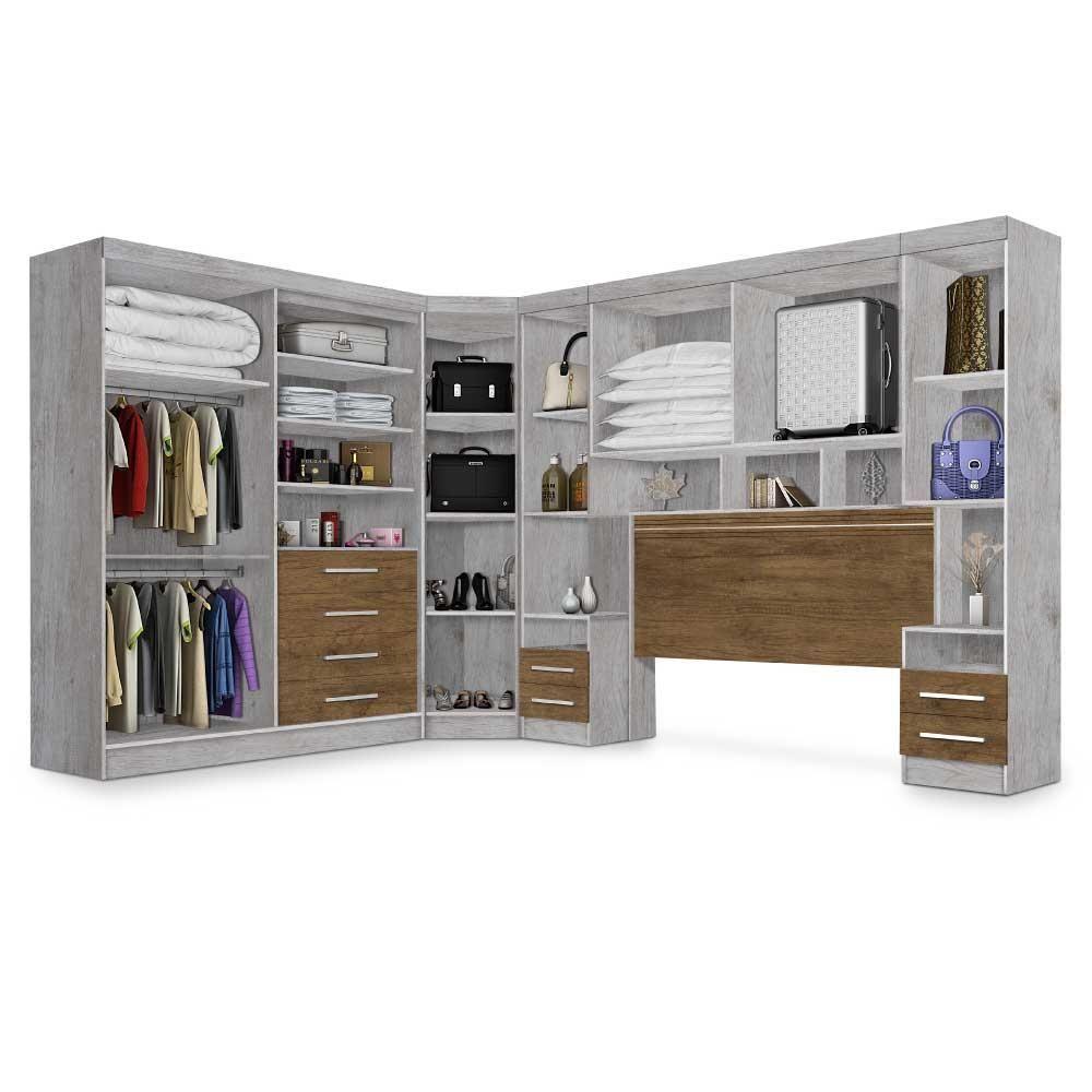 Dormitório Completo Ja Avelã P/ Cama Box 1,58M Queen Avelã - 3