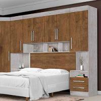 Dormitório Completo Georgia J&A Avelã-Jequitibá para Cama Box 1,38M Casal - 5