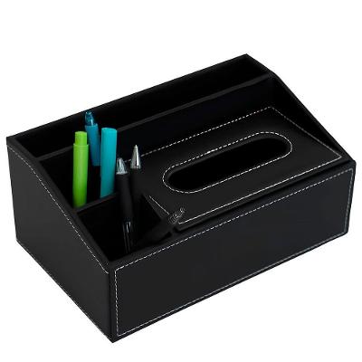 Organizador De Mesa Ecológico Em Couro Para Escritório - Sofisticação E Funcionalidade