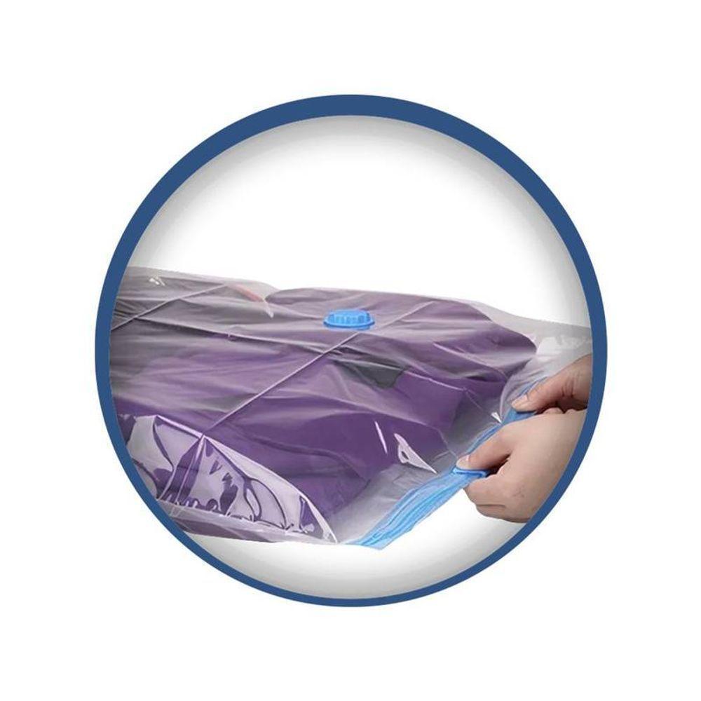 Saco Organizador A Vácuo Transparente Gg 80cm X 120cm - 4