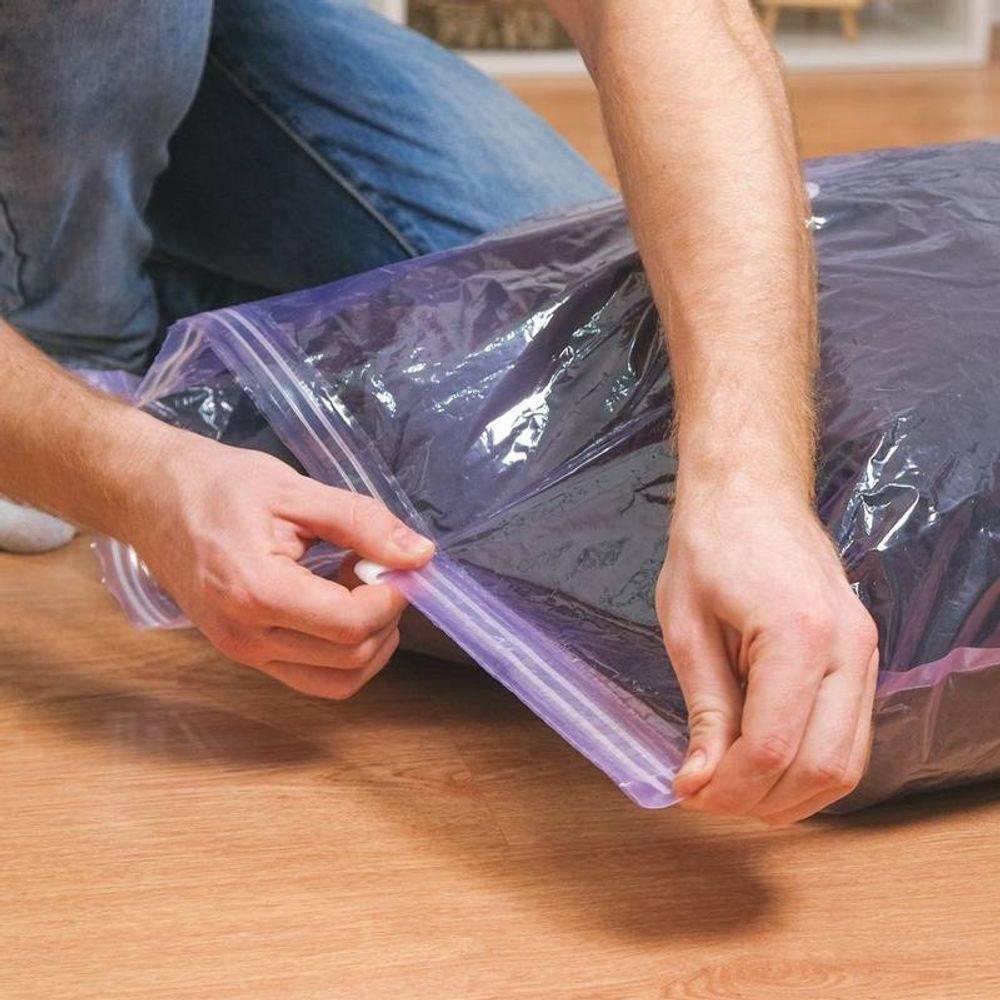 Saco Organizador A Vácuo Transparente G 70cm X 100cm - 2