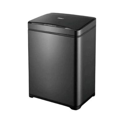 Lixeira Automática Inox Preto Retangular 40 Litros C/ Sensor