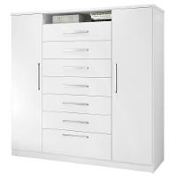 Cômoda J&a Móveis Mega 2 Portas 7 Gavetas Branca Branco - 1