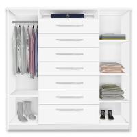 Cômoda J&a Móveis Mega 2 Portas 7 Gavetas Branca Branco - 5