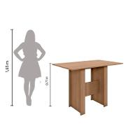 Conjunto Sala De Jantar Mesa Com 4 Cadeiras Milano Poliman única