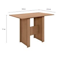 Conjunto Sala De Jantar Mesa Com 4 Cadeiras Milano Poliman única - 7