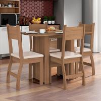 Conjunto Sala De Jantar Mesa Com 4 Cadeiras Milano Poliman única - 16