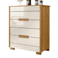 Cômoda Dhara 4 Gavetas Moval Freijó / Off White Freijo Off White - 1