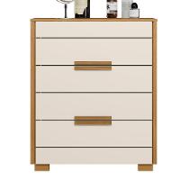 Cômoda Dhara 4 Gavetas Moval Freijó / Off White Freijo Off White