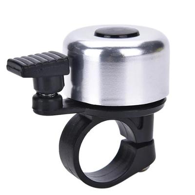 Campainha Vintage Para Bicicleta Em Aço Resistente Cromado Adulto Infantil Barulho Aviso Prata