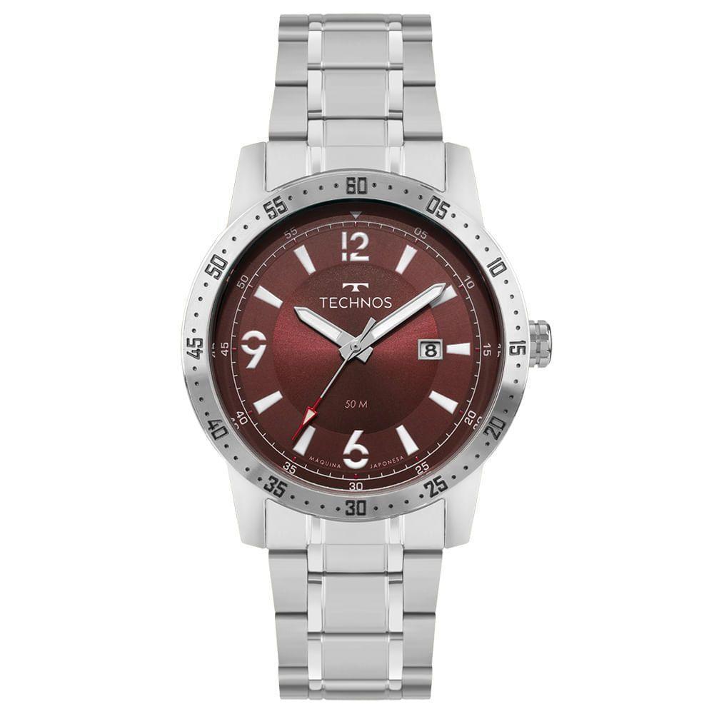 Relógio Technos Masculino Militar Prata - 2115ucb-1n - 1