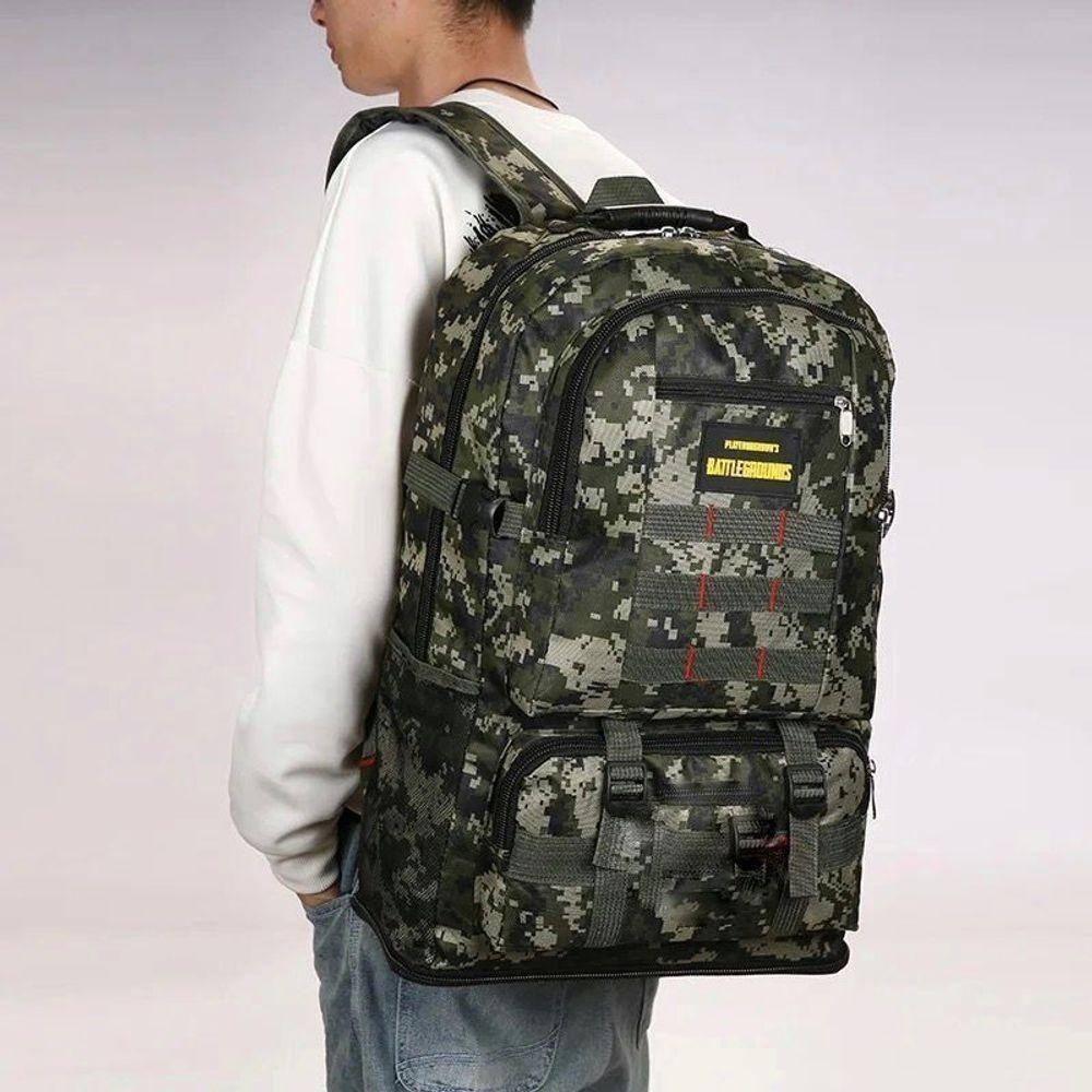Mochila Resistente Impermeável Camuflada Grande 5 Bolsos Camping Trilha Aventura Viagem - 3