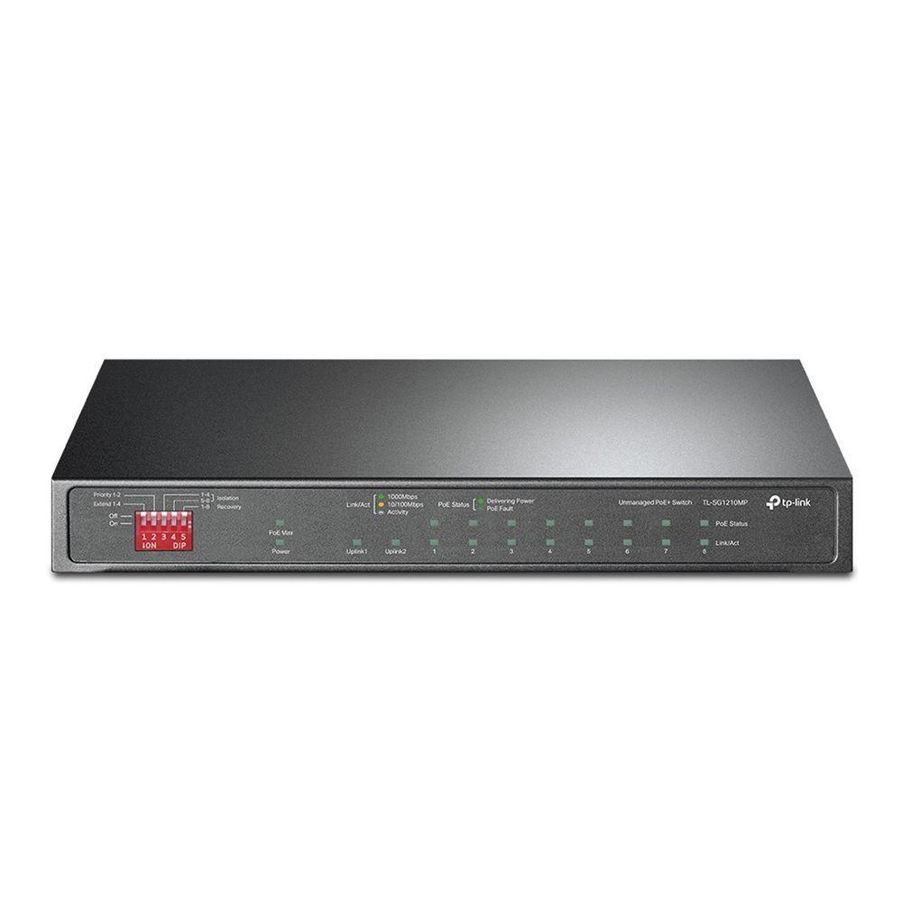 Switch Gigabit Profissional 10/100/1000 C/ 10 Portas (Sendo 8 Poe) Tl-Sg1210Mp Smb - 1