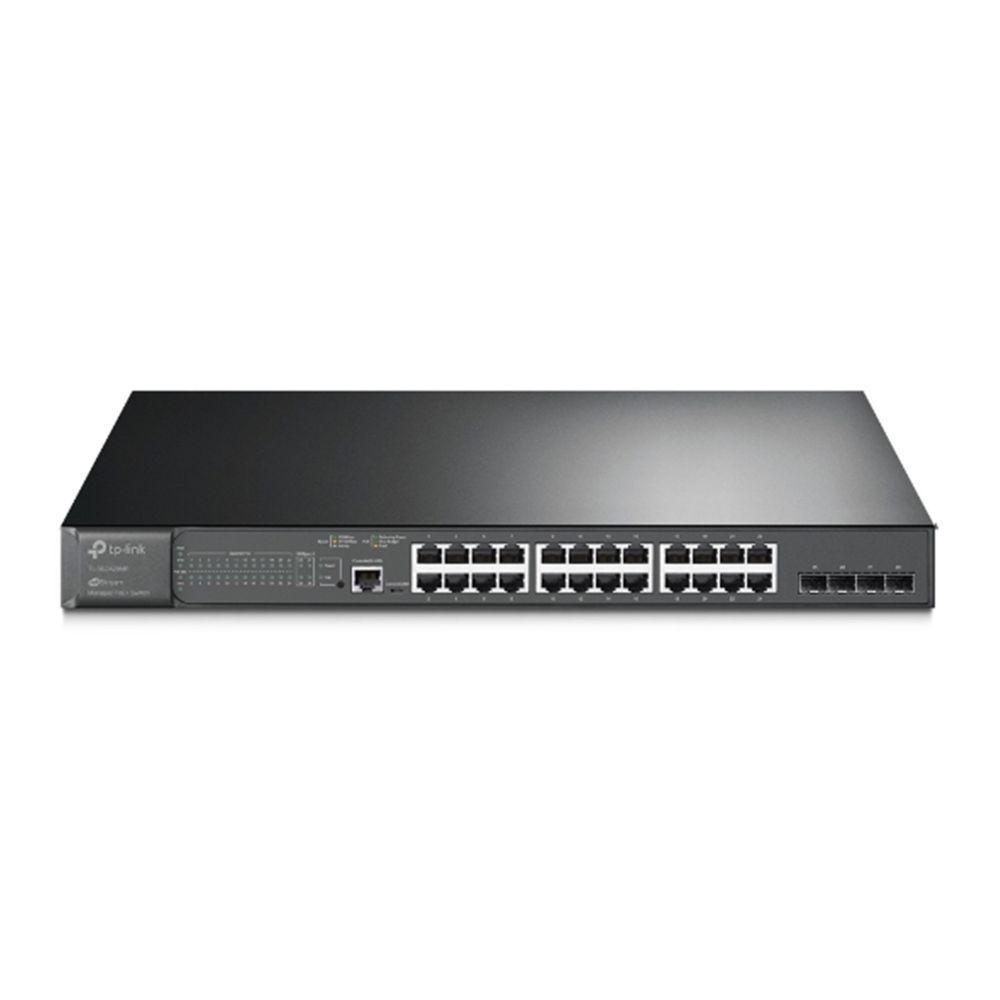 Switch Tp-link Gigabit 24 Portas Poe+ E 4 Sfp Tl-sg3428mp - 1