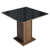 Conjunto Sala De Jantar Tampo De Vidro 4 Cadeiras Rustic/preto/oxford Sines Madesa - 6