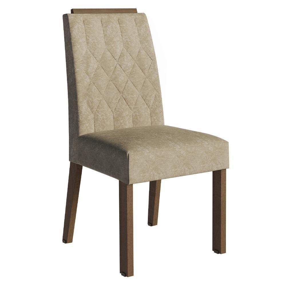 Conjunto Sala De Jantar Tampo De Vidro 6 Cadeiras Rustic/imperial Sintra Madesa - 5