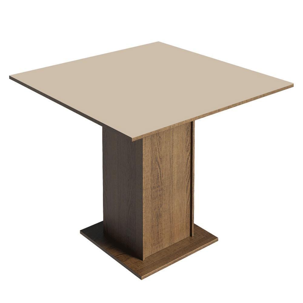 Conjunto Sala De Jantar Tampo De Madeira 4 Cadeiras Rustic/crema/imperial Aspen Madesa - 7