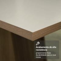 Conjunto Sala De Jantar Tampo De Madeira 4 Cadeiras Rustic/crema/imperial Aspen Madesa - 8