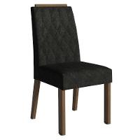 Conjunto Sala De Jantar Mesa Tampo De Vidro 4 Cadeiras Rustic/oxford Porto Madesa - 5