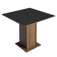 Conjunto Sala De Jantar Tampo De Madeira 4 Cadeiras Rustic/preto/oxford Cannes Madesa - 6