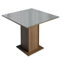 Conjunto Sala De Jantar Tampo De Vidro 4 Cadeiras Rustic/cinza/silver Sines Madesa - 6