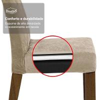 Conjunto Sala De Jantar Tampo De Vidro 4 Cadeiras Rustic/crema/imperial Capri Madesa - 8