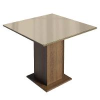 Conjunto Sala De Jantar Tampo De Vidro 4 Cadeiras Rustic/crema/imperial Sines Madesa