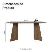 Mesa De Jantar Retangular Tampo De Madeira 5389 Rustic-cinza Madesa Rustic-cinza - 2