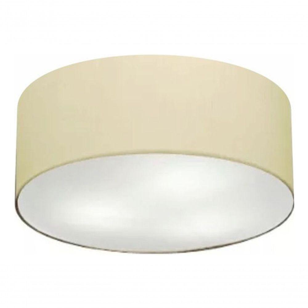 Plafon Para Sala Cilíndrico Sl-3046 Cúpula Cor Algodão Crú - 4