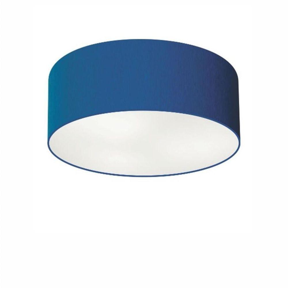 Plafon Para Sala Cilíndrico Sl-3046 Cúpula Cor Azul Marinho - 1