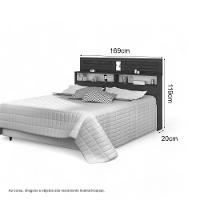 Cabeceira Elegante Bergen Queen Cinamomo E Off White - 3