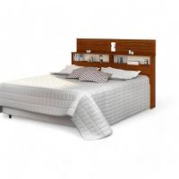 Cabeceira Elegante Bergen Solteiro Cinamomo E Off White - 2