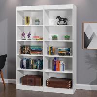 Estante Livreiro Multiuso 8 Prateleiras 1,71m Office Branco J&a Branco Nature - 1