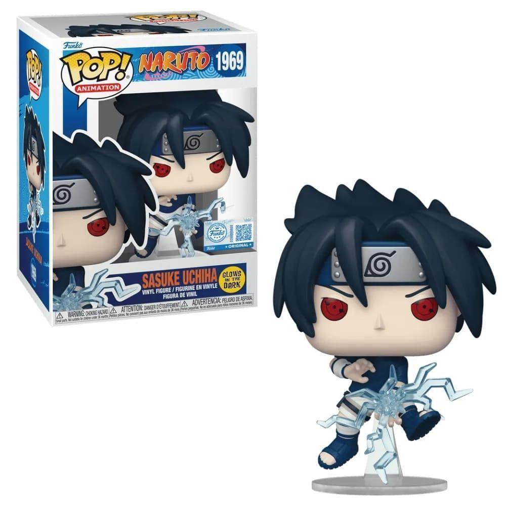 Boneco Funko Pop! Naruto Clássico - Sasuke Chidori (glow) - 2