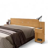 Cabeceira Box Ajustável Com Mesa De Cabeceira Arabella Naturalle - 2