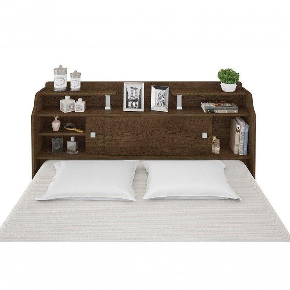 Cabeceira Box Casal 1,38cm Elisa Malbec - Framar Móveis - 7